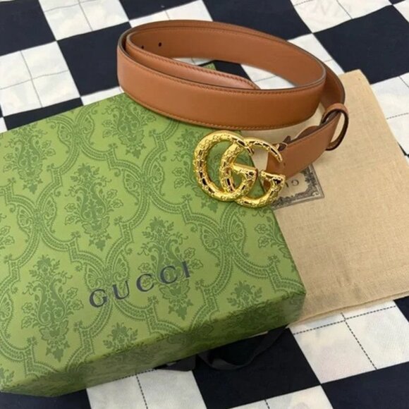 Gucci Women’s Brown Leather Belt - Picture 5 of 5